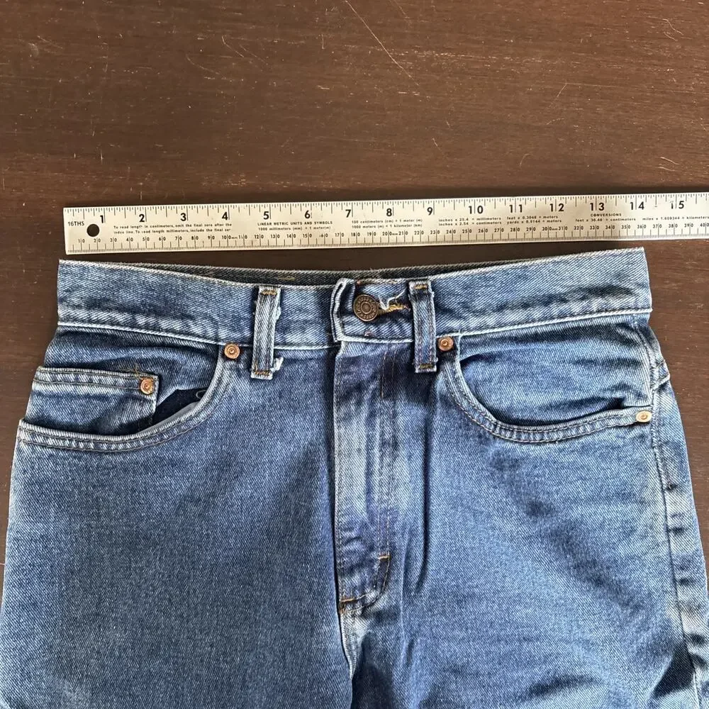 Deadstock LEE Women’s Mom Jeans Light Wash Denim Sz 9 L Vintage Relaxed Fit 300